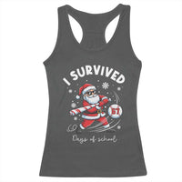 I Survived 67 Days Of School Baseball Santa Racerback Tank Top Funny Christmas Six Seven Meme - Wonder Print Shop