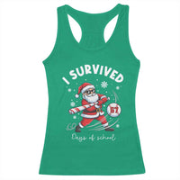 I Survived 67 Days Of School Baseball Santa Racerback Tank Top Funny Christmas Six Seven Meme - Wonder Print Shop