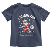 I Survived 67 Days Of School Baseball Santa Toddler T Shirt Funny Christmas Six Seven Meme - Wonder Print Shop