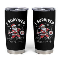 I Survived 67 Days Of School Baseball Santa Tumbler Cup Funny Christmas Six Seven Meme - Wonder Print Shop