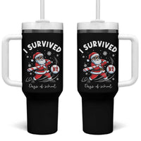 I Survived 67 Days Of School Baseball Santa Tumbler With Handle Funny Christmas Six Seven Meme - Wonder Print Shop