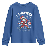 I Survived 67 Days Of School Baseball Santa Youth Sweatshirt Funny Christmas Six Seven Meme - Wonder Print Shop