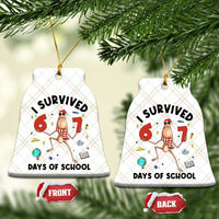 Marcus The Worm 67 Days of School Ceramic Ornament I Survived Funny Six Seven Meme Christmas Vibe - Wonder Print Shop