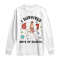 Marcus The Worm 67 Days of School Long Sleeve Shirt I Survived Funny Six Seven Meme Christmas Vibe - Wonder Print Shop