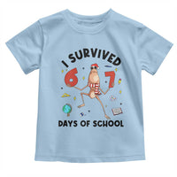 Marcus The Worm 67 Days of School Toddler T Shirt I Survived Funny Six Seven Meme Christmas Vibe - Wonder Print Shop