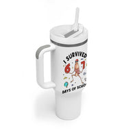 Marcus The Worm 67 Days of School Tumbler With Handle I Survived Funny Six Seven Meme Christmas Vibe - Wonder Print Shop