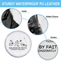 Funny Christian Goose Christmas Spare Tire Cover Walking By Faith Tripping Constantly - Wonder Print Shop