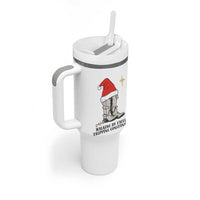 Western Christian Cowboy Tumbler With Handle Walking By Faith Tripping Constantly - Wonder Print Shop