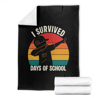 I Survived 67 Days Of School Throw Blanket Funny Boys Kids - Wonder Print Shop