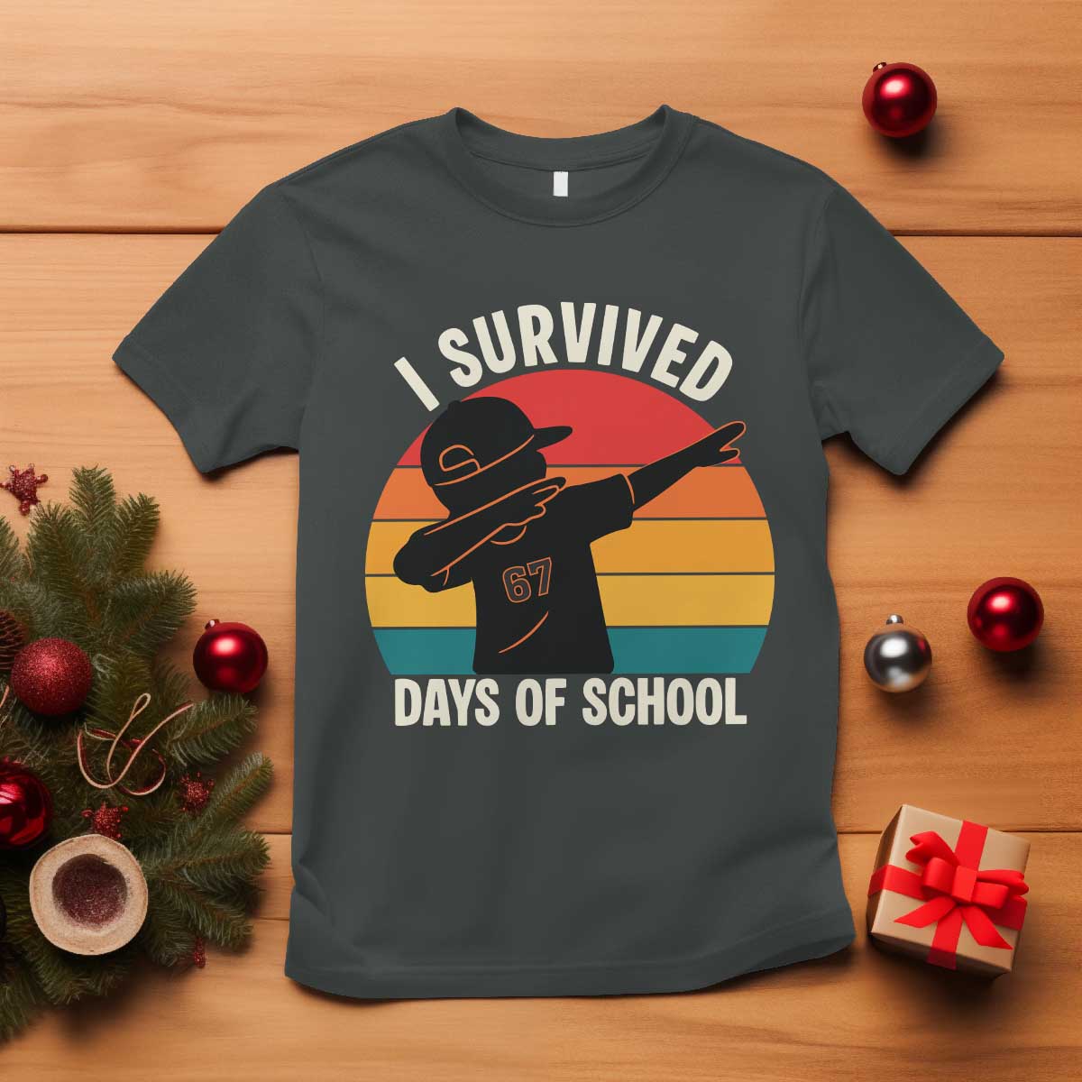 I Survived 67 Days Of School T Shirt Funny Boys Kids - Wonder Print Shop