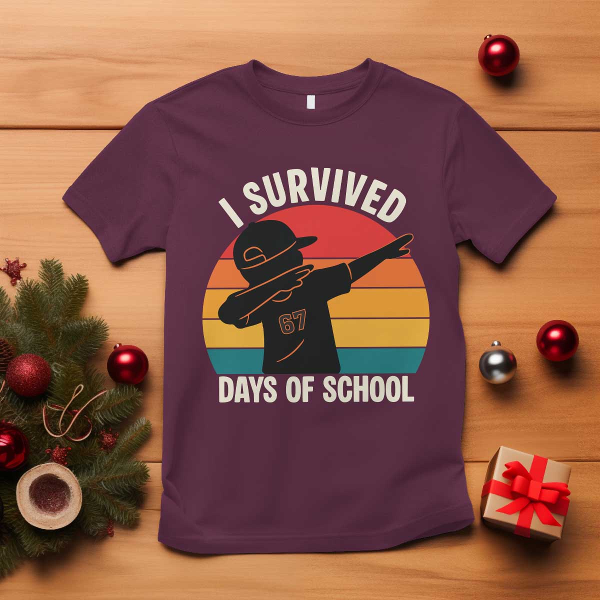 I Survived 67 Days Of School T Shirt Funny Boys Kids - Wonder Print Shop