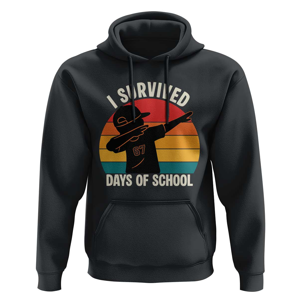 I Survived 67 Days Of School Hoodie Funny Boys Kids - Wonder Print Shop