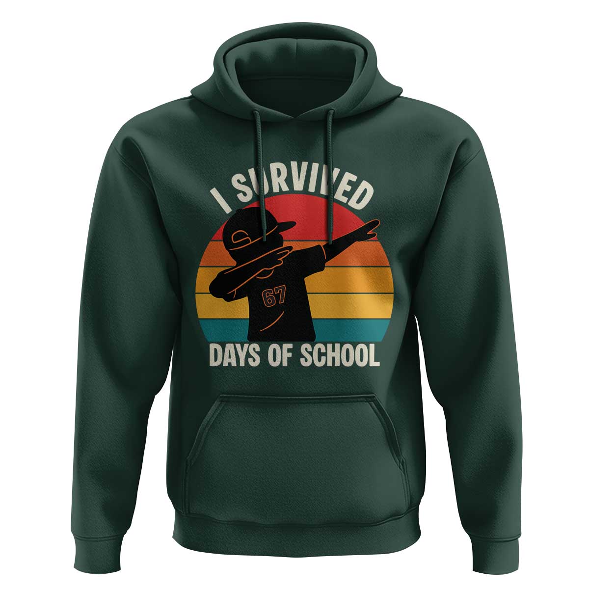I Survived 67 Days Of School Hoodie Funny Boys Kids - Wonder Print Shop