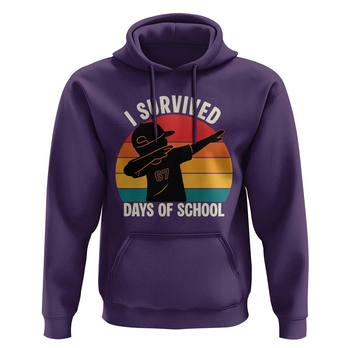 I Survived 67 Days Of School Hoodie Funny Boys Kids - Wonder Print Shop