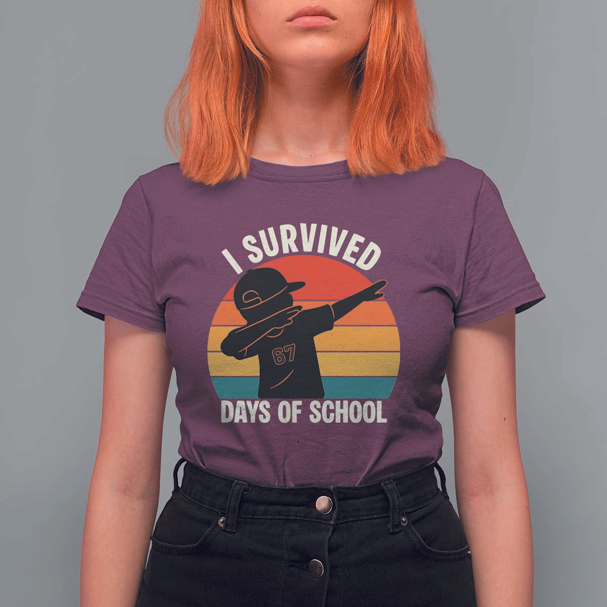 I Survived 67 Days Of School T Shirt For Women Funny Boys Kids - Wonder Print Shop