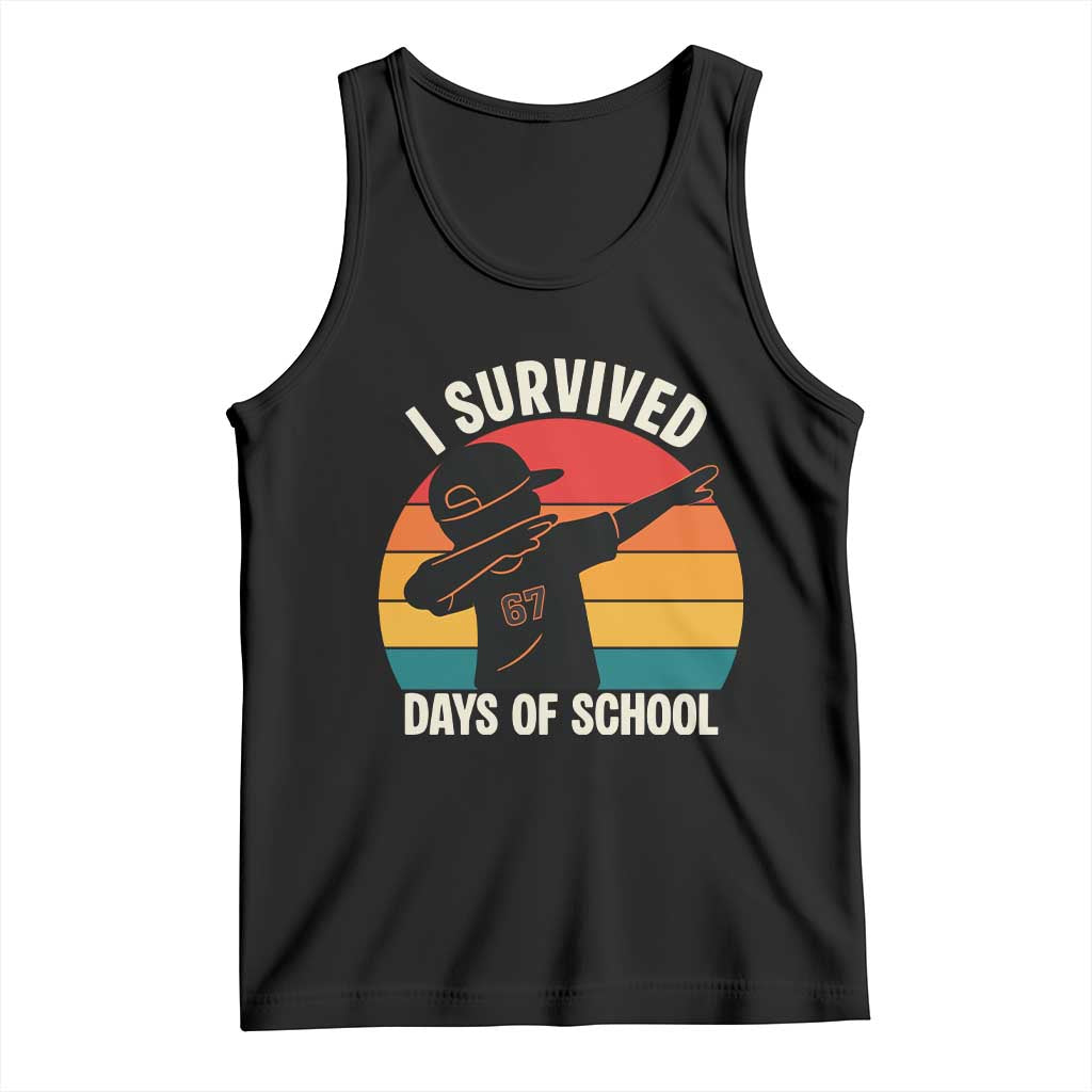 I Survived 67 Days Of School Tank Top Funny Boys Kids - Wonder Print Shop