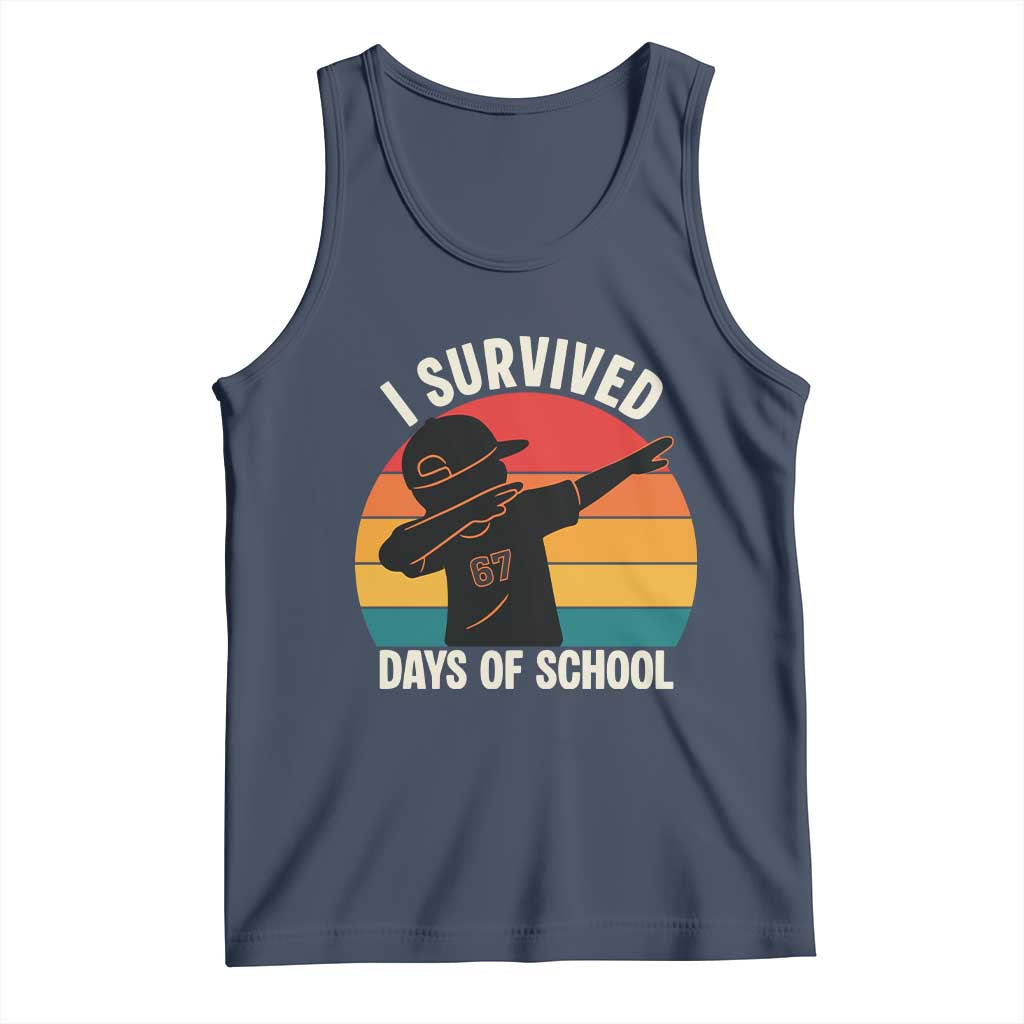 I Survived 67 Days Of School Tank Top Funny Boys Kids - Wonder Print Shop