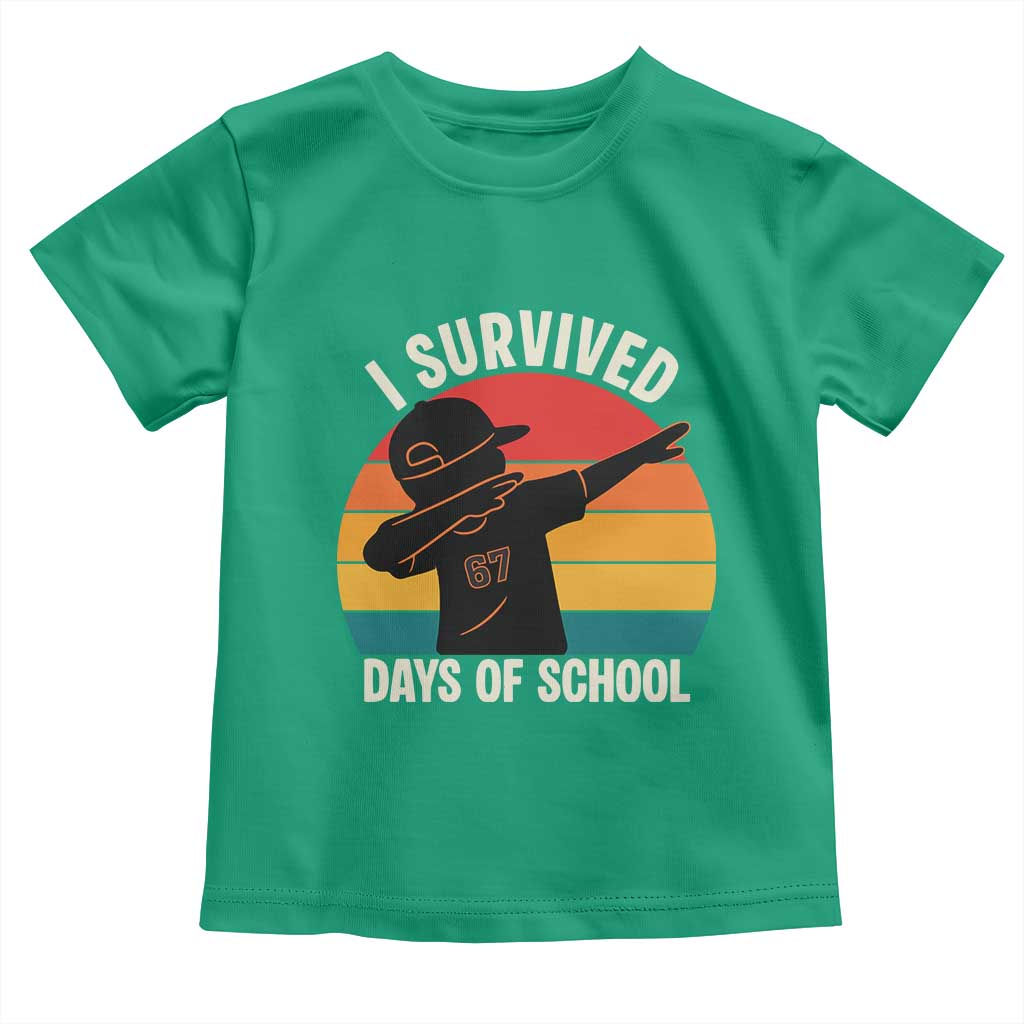 I Survived 67 Days Of School Toddler T Shirt Funny Boys Kids - Wonder Print Shop