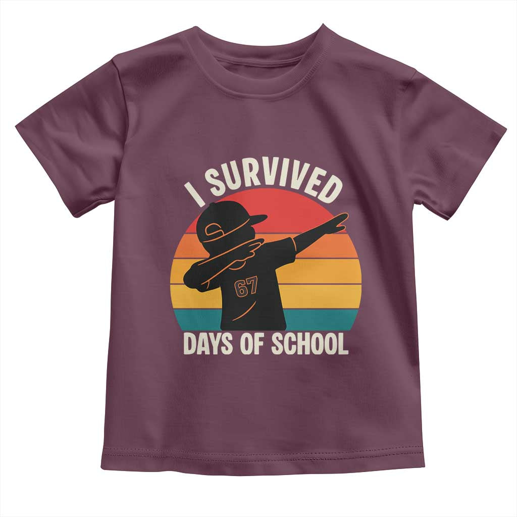 I Survived 67 Days Of School Toddler T Shirt Funny Boys Kids - Wonder Print Shop