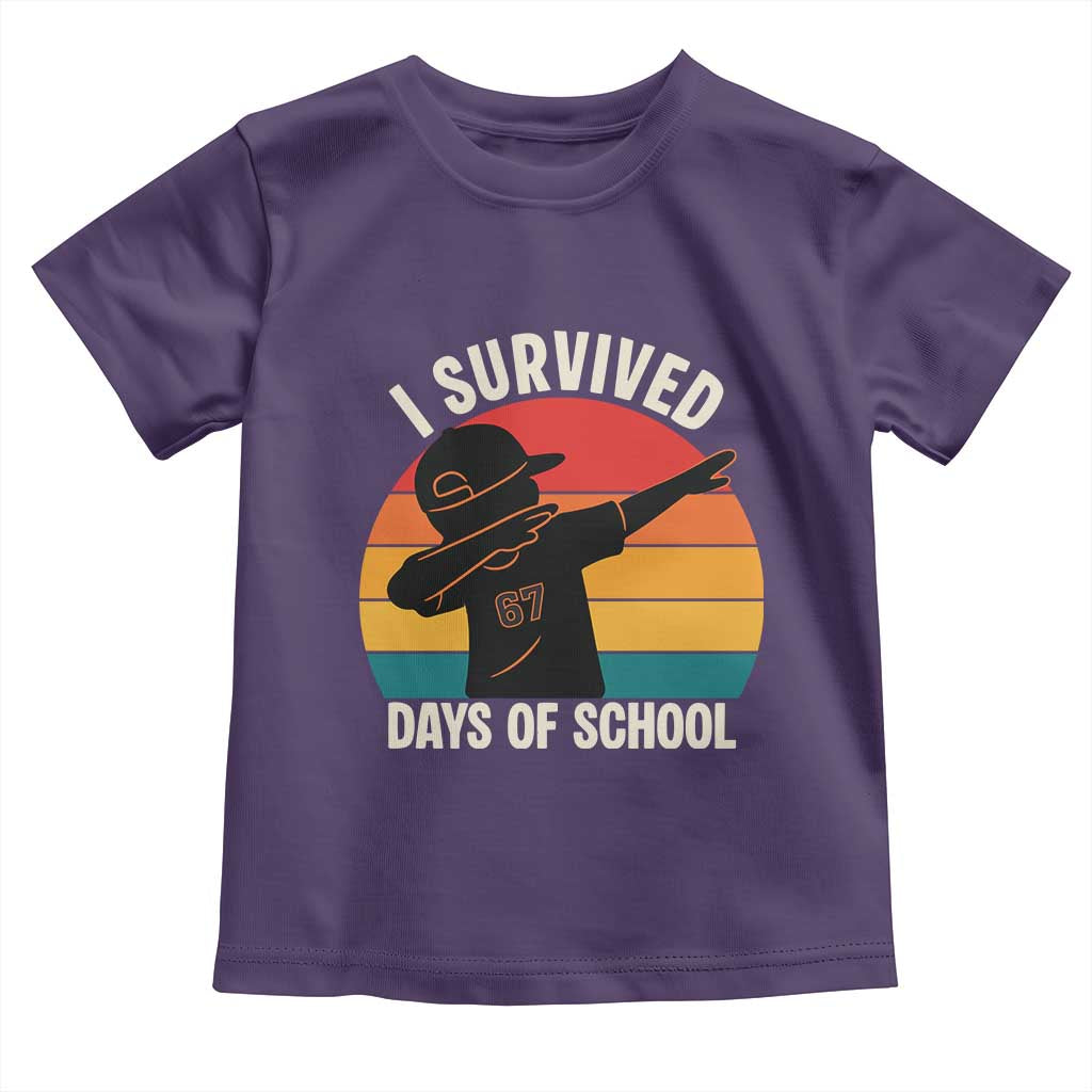 I Survived 67 Days Of School Toddler T Shirt Funny Boys Kids - Wonder Print Shop