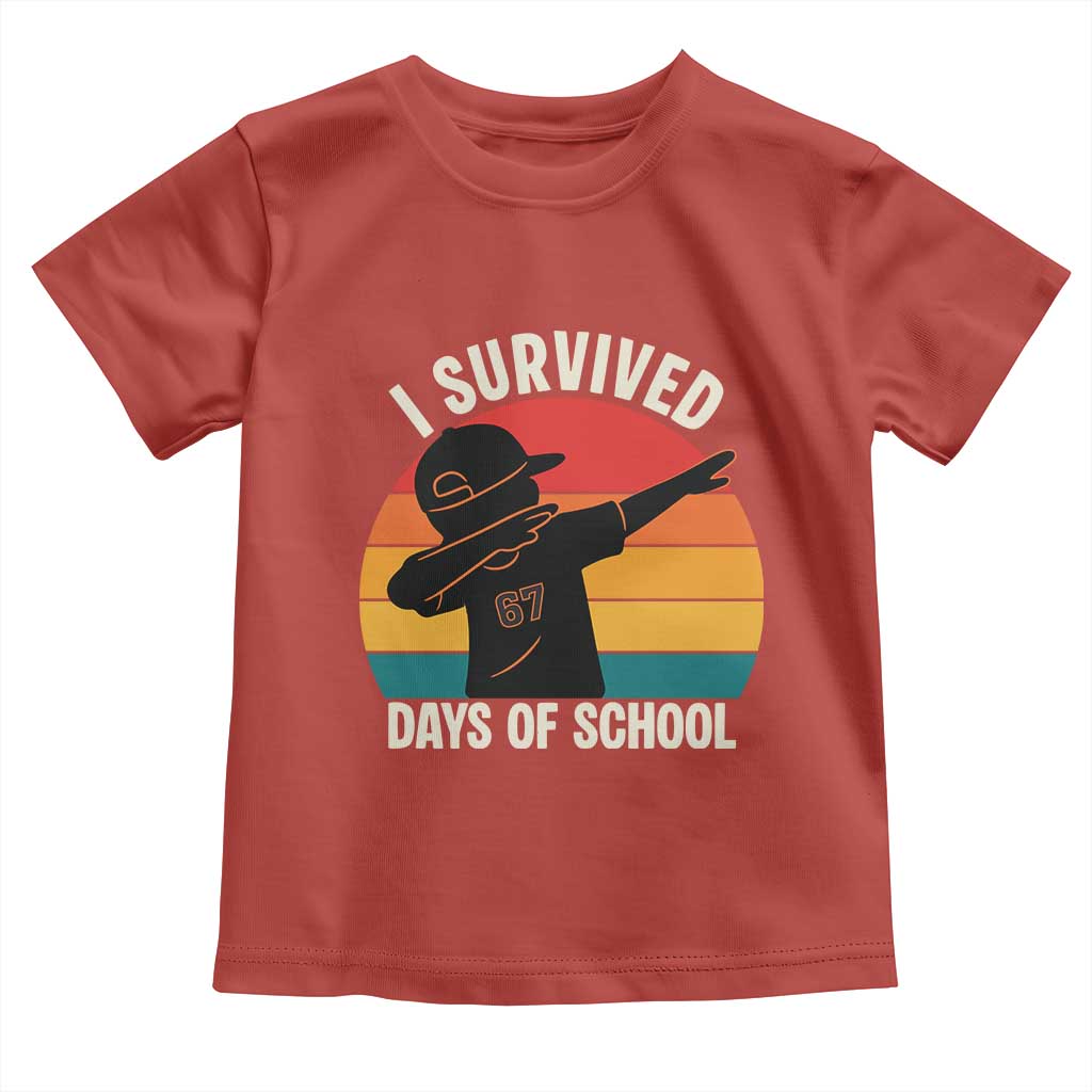 I Survived 67 Days Of School Toddler T Shirt Funny Boys Kids - Wonder Print Shop