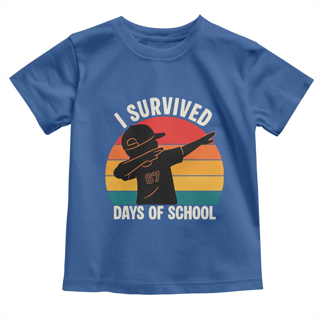 I Survived 67 Days Of School Toddler T Shirt Funny Boys Kids - Wonder Print Shop