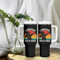 I Survived 67 Days Of School Tumbler With Handle Funny Boys Kids - Wonder Print Shop