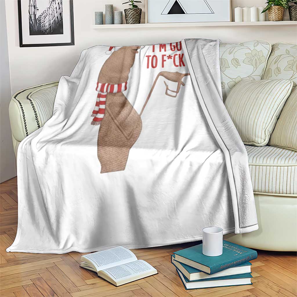 Marcus The Worm Christmas Meme Throw Blanket I Am Going To Fck You - Wonder Print Shop