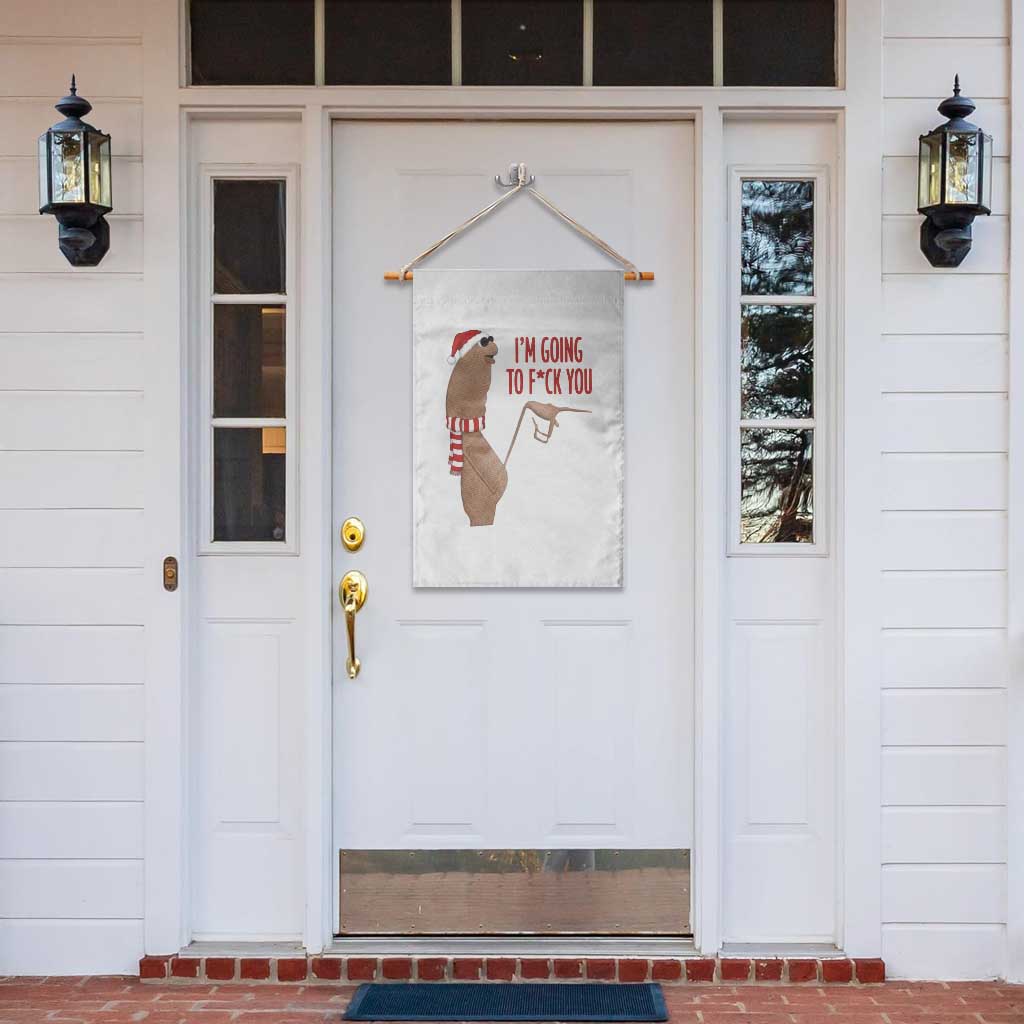 Marcus The Worm Christmas Meme Garden Flag I Am Going To Fck You - Wonder Print Shop