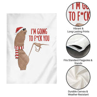 Marcus The Worm Christmas Meme Garden Flag I Am Going To Fck You - Wonder Print Shop