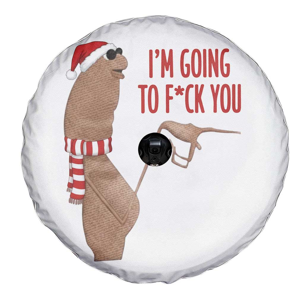 Marcus The Worm Christmas Meme Spare Tire Cover I Am Going To Fck You - Wonder Print Shop