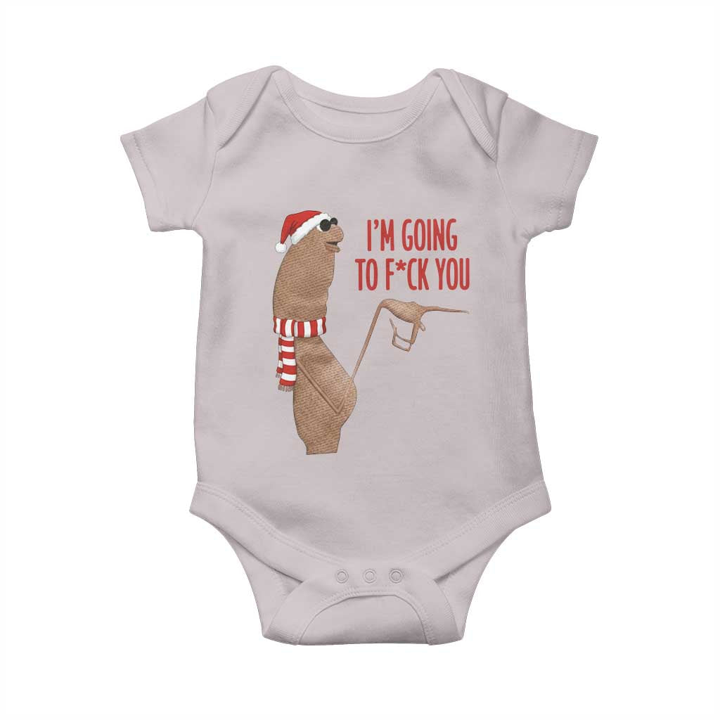 Marcus The Worm Christmas Meme Baby Onesie I Am Going To Fck You - Wonder Print Shop