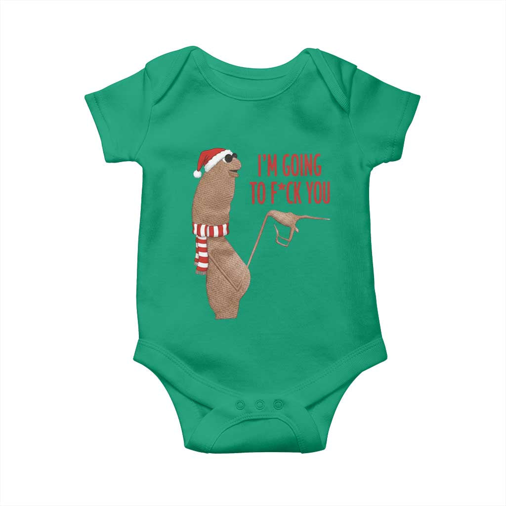 Marcus The Worm Christmas Meme Baby Onesie I Am Going To Fck You - Wonder Print Shop