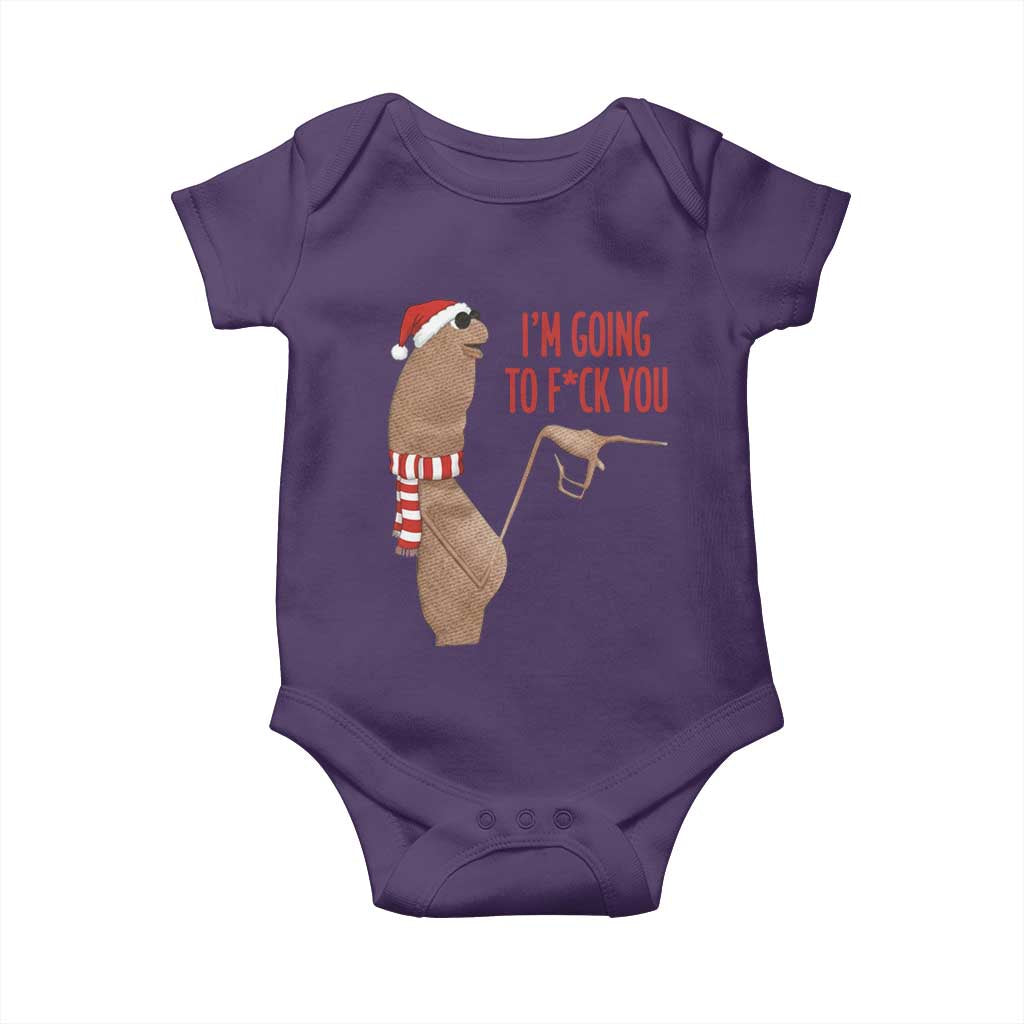 Marcus The Worm Christmas Meme Baby Onesie I Am Going To Fck You - Wonder Print Shop