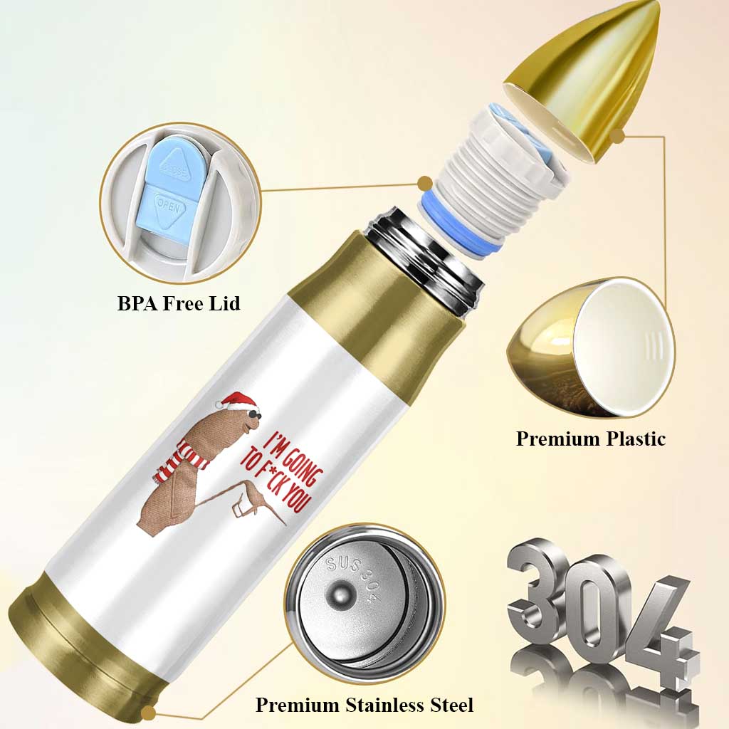 Marcus The Worm Christmas Meme Bullet Tumbler I Am Going To Fck You - Wonder Print Shop