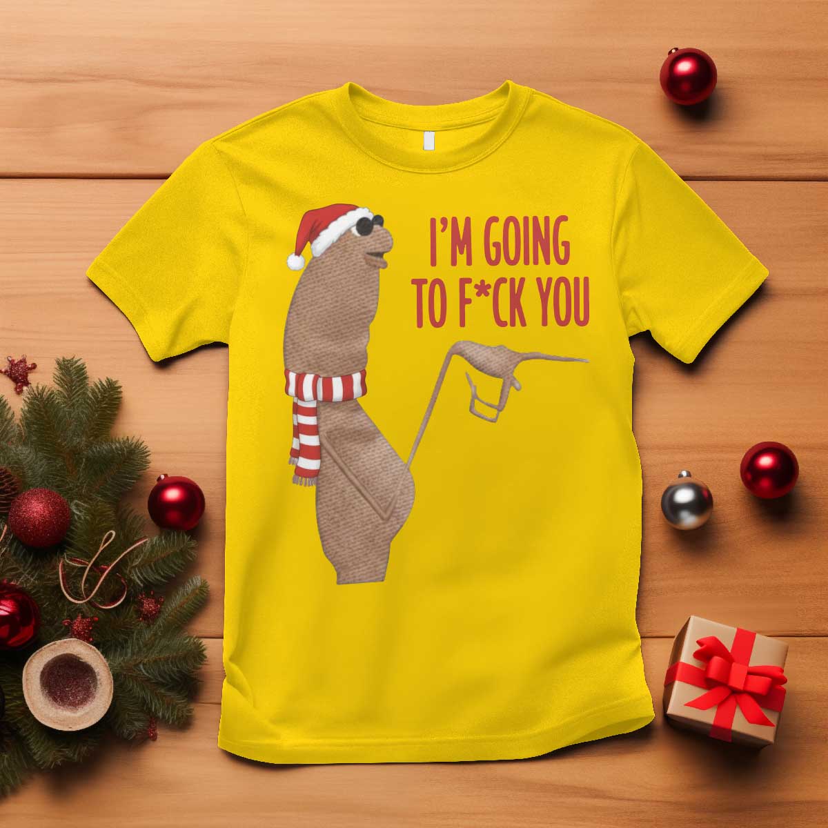 Marcus The Worm Christmas Meme T Shirt I Am Going To Fck You - Wonder Print Shop
