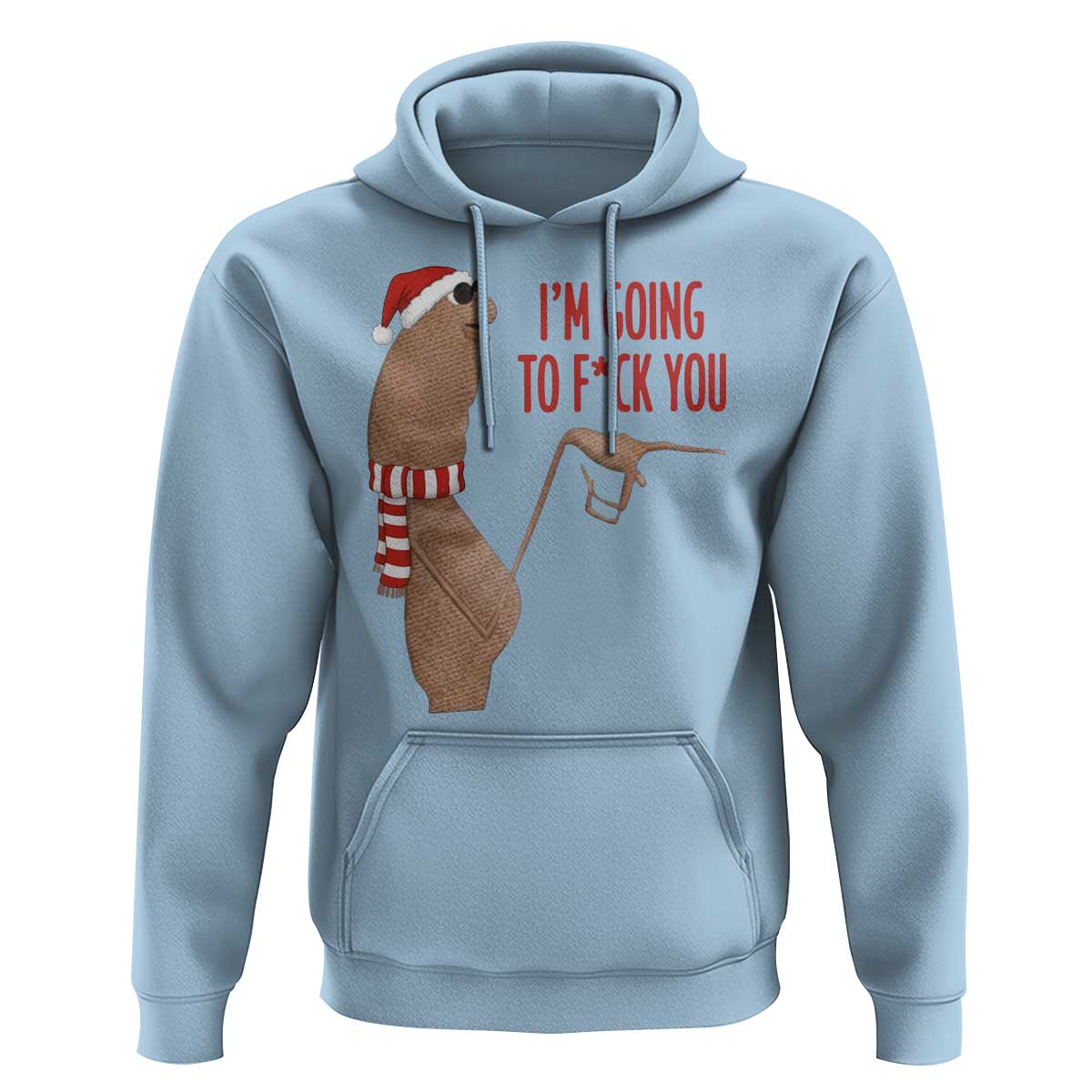 Marcus The Worm Christmas Meme Hoodie I Am Going To Fck You - Wonder Print Shop
