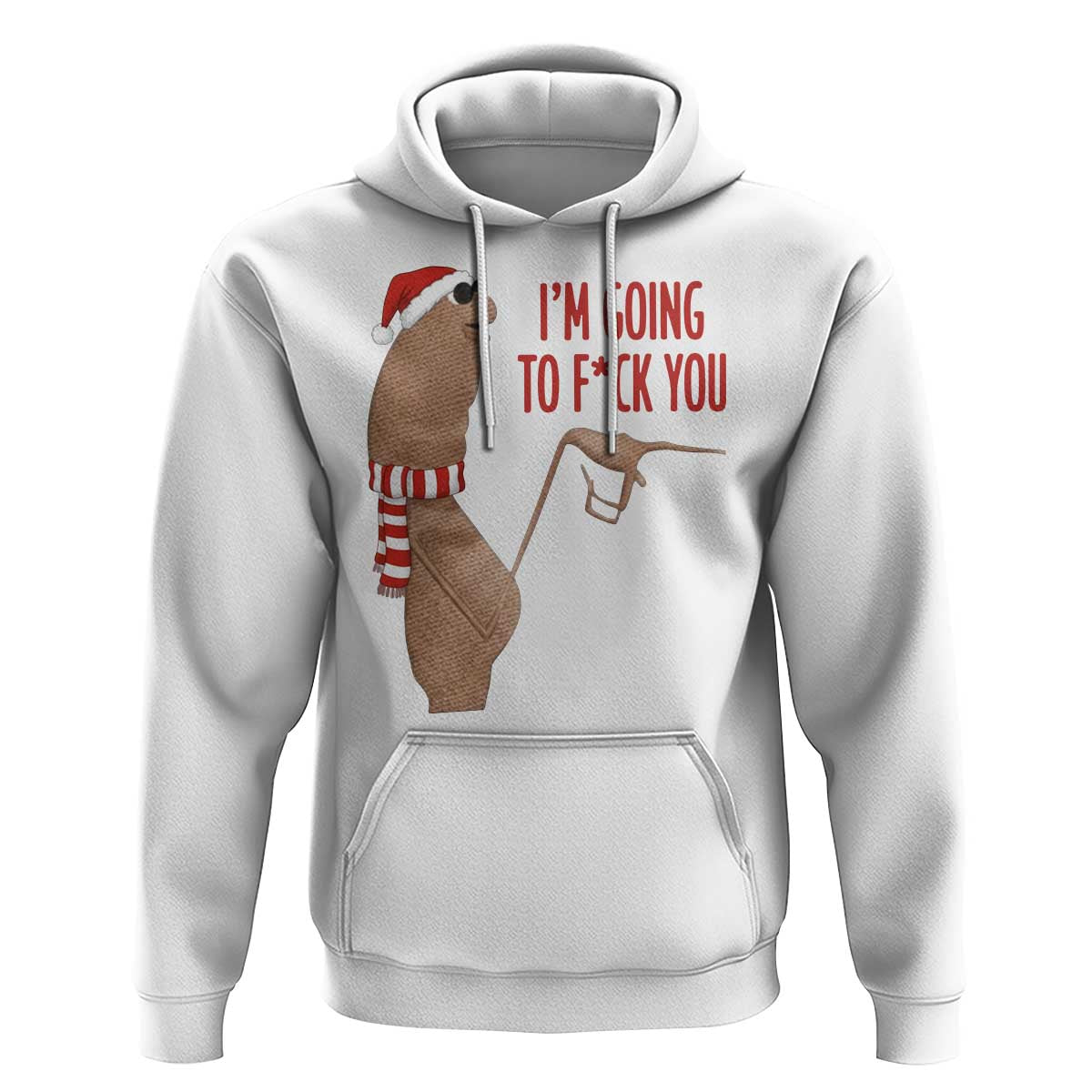 Marcus The Worm Christmas Meme Hoodie I Am Going To Fck You - Wonder Print Shop
