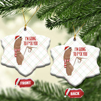 Marcus The Worm Christmas Meme Ceramic Ornament I Am Going To Fck You - Wonder Print Shop