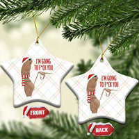 Marcus The Worm Christmas Meme Ceramic Ornament I Am Going To Fck You - Wonder Print Shop