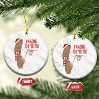 Marcus The Worm Christmas Meme Ceramic Ornament I Am Going To Fck You - Wonder Print Shop
