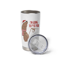 Marcus The Worm Christmas Meme Tumbler Cup I Am Going To Fck You - Wonder Print Shop
