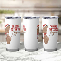 Marcus The Worm Christmas Meme Tumbler Cup I Am Going To Fck You - Wonder Print Shop