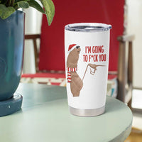 Marcus The Worm Christmas Meme Tumbler Cup I Am Going To Fck You - Wonder Print Shop
