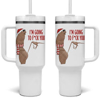 Marcus The Worm Christmas Meme Tumbler With Handle I Am Going To Fck You - Wonder Print Shop
