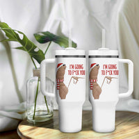 Marcus The Worm Christmas Meme Tumbler With Handle I Am Going To Fck You - Wonder Print Shop
