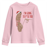 Marcus The Worm Christmas Meme Youth Sweatshirt I Am Going To Fck You - Wonder Print Shop