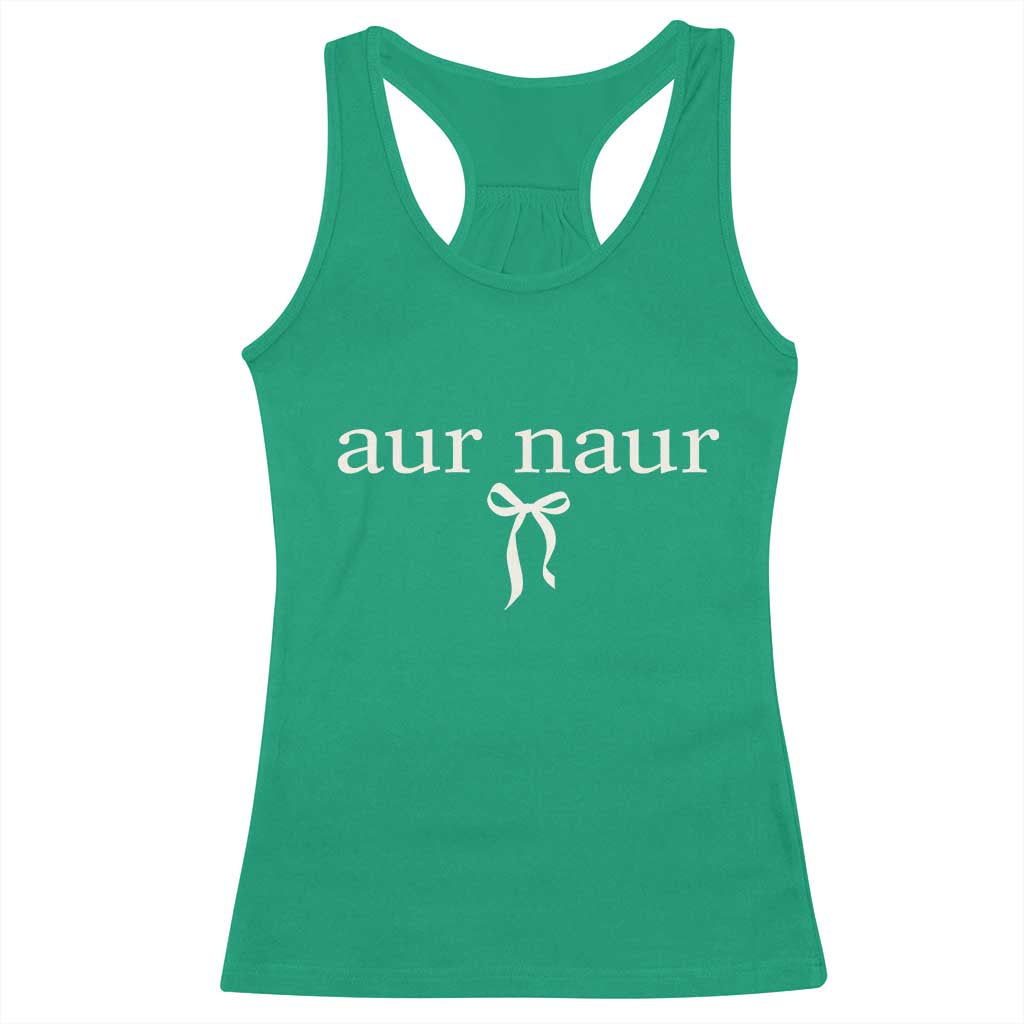 Aur Naur Racerback Tank Top Funny Sarcastic Oh No Australian Accent