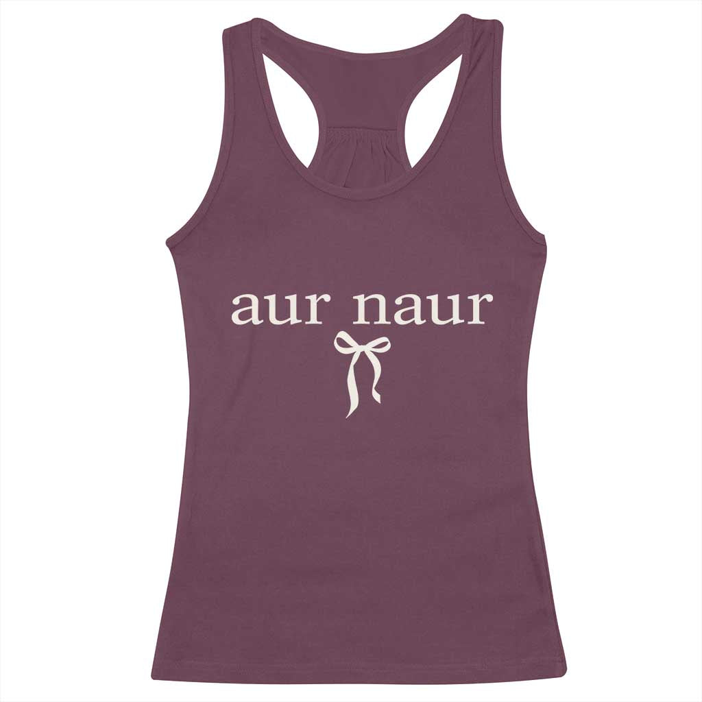 Aur Naur Racerback Tank Top Funny Sarcastic Oh No Australian Accent