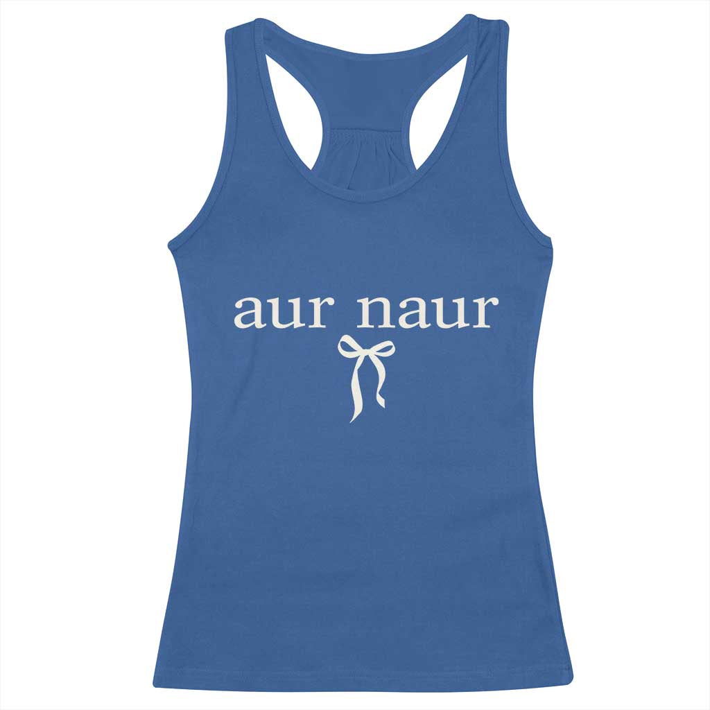 Aur Naur Racerback Tank Top Funny Sarcastic Oh No Australian Accent